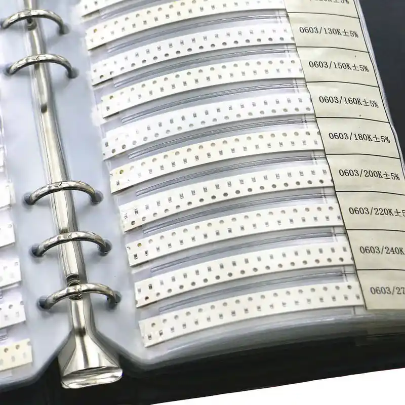 Capacitor Kit Assortment - 0603 SMD (0Ω-10MΩ) Resistore di valore