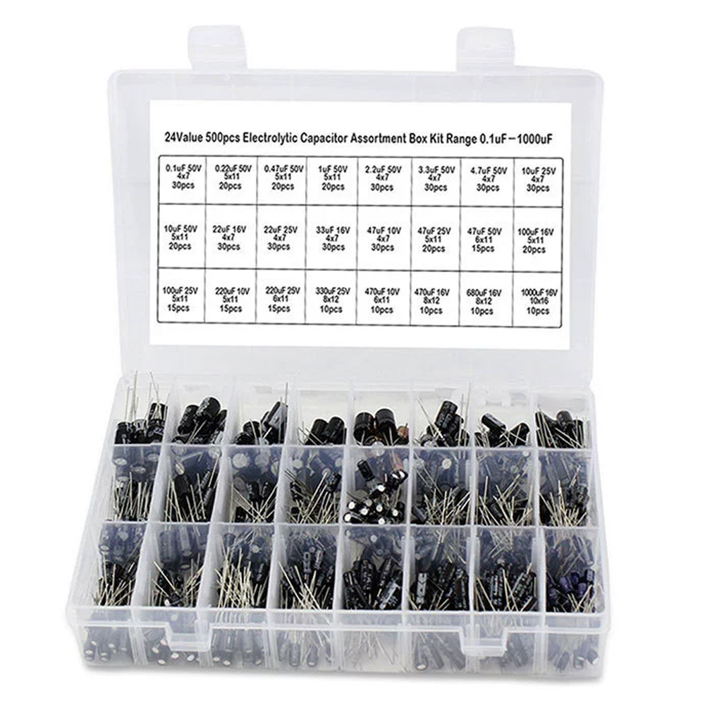 Capacitor Kit Assortment - Kit assortito di condensatori elettrolitici da