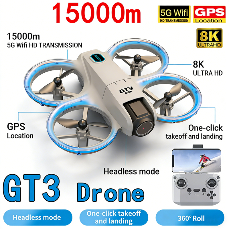 Nuovo GT3 MAX Drone 8K HD Foto - Diy Drone Electronics Kit recensione e prezzo