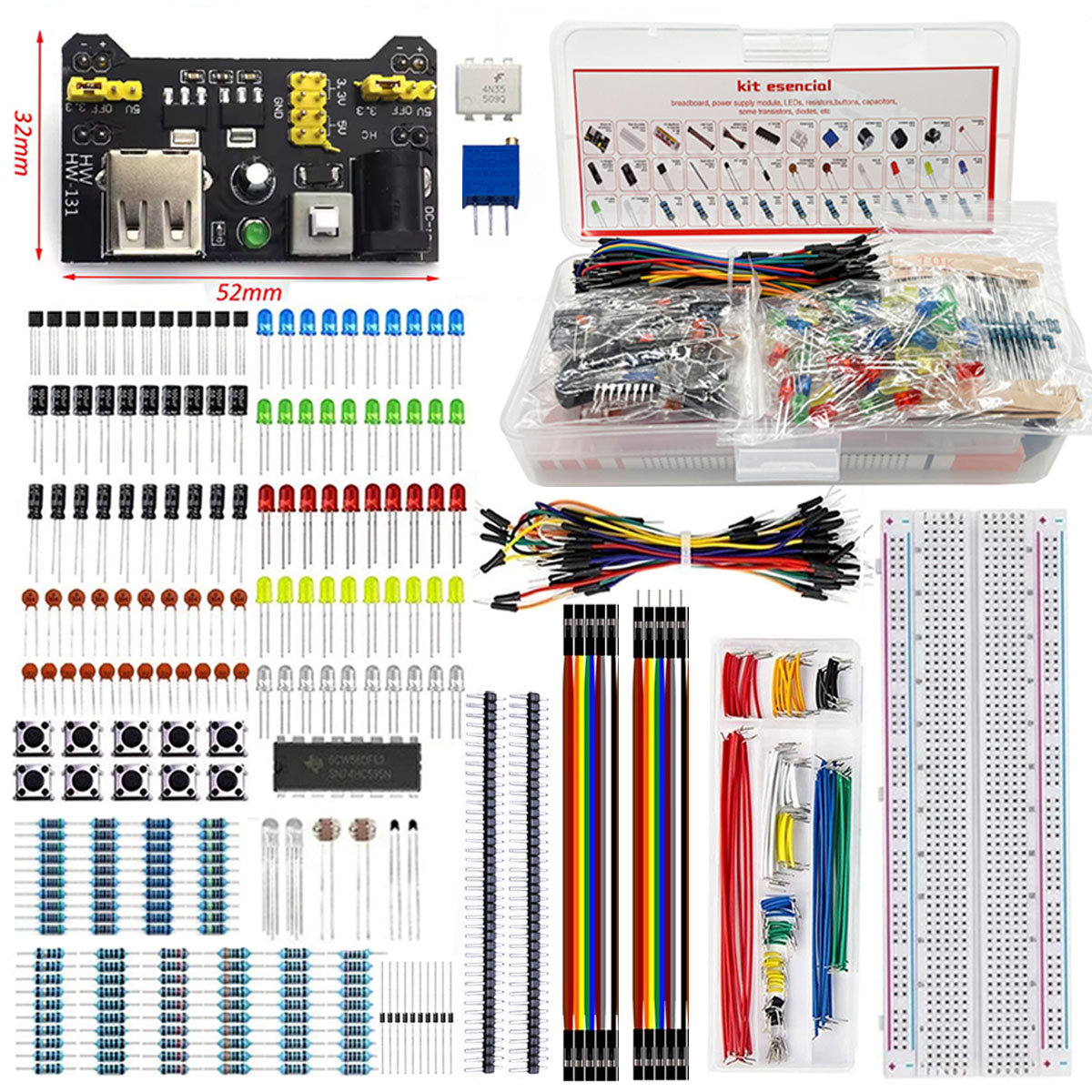 Breadboard 830 punti, kit asso - Capacitor Kit Assortment recensione e prezzo