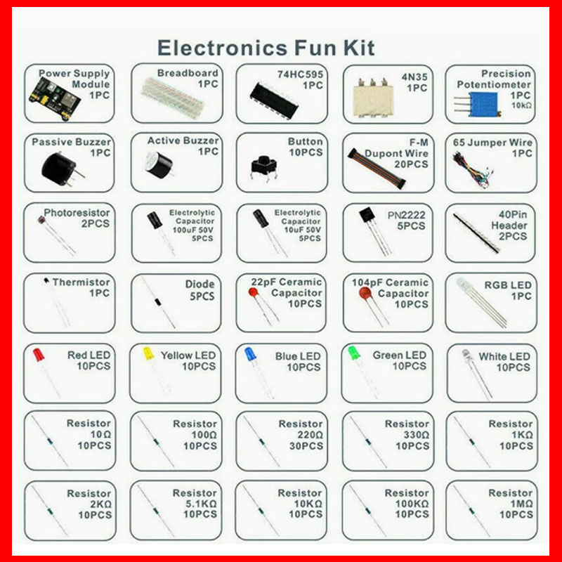 Breadboard 830 punti, kit asso - Capacitor Kit Assortment recensione e prezzo