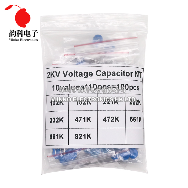 100pcs 2KV Kit assortimento di - Capacitor Kit Assortment recensione e prezzo